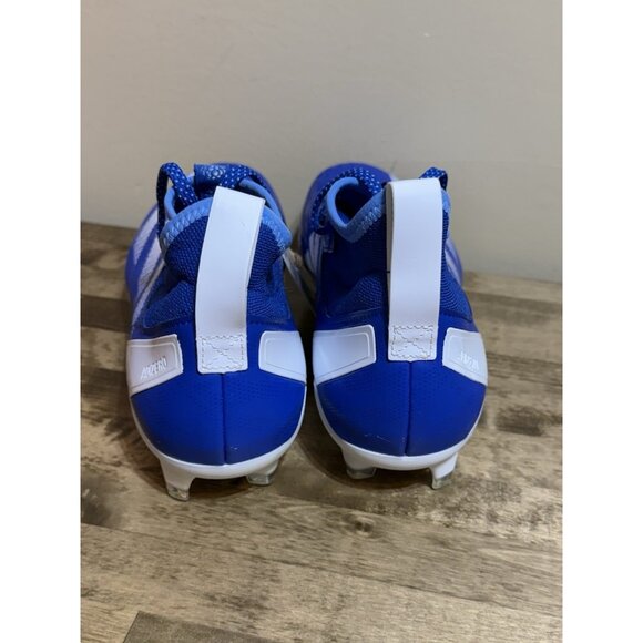 Adidas Adizero Impact Football Cleats | Blue • White | Men's Size 8 | IF2456 - Picture 6 of 10